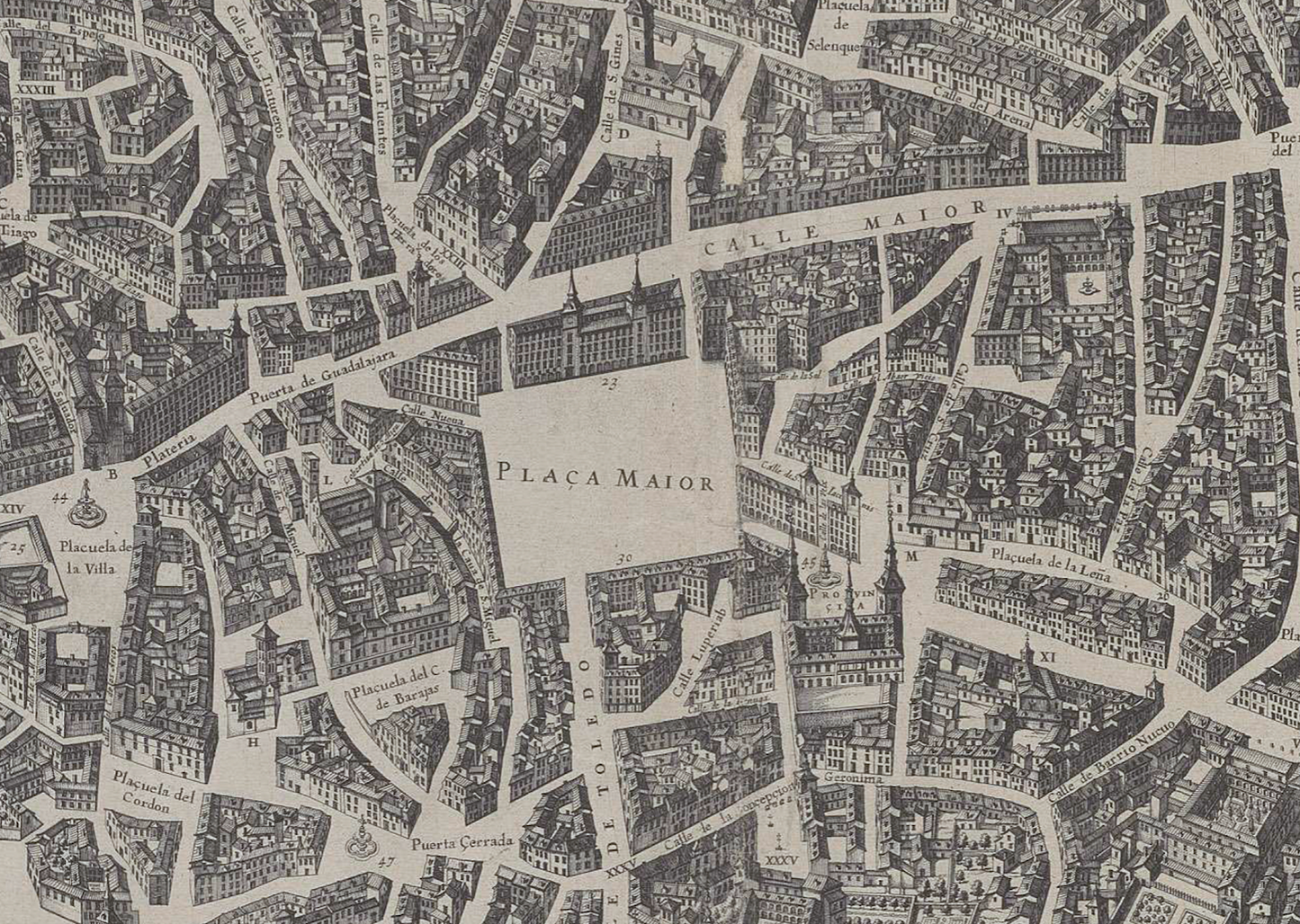 3: Plano de Teixeira - Madrid en 1656