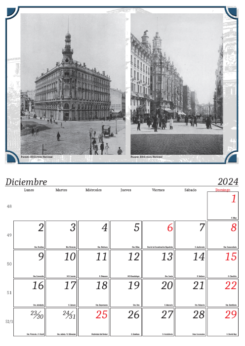 Calendario Pasea Madrid 2025